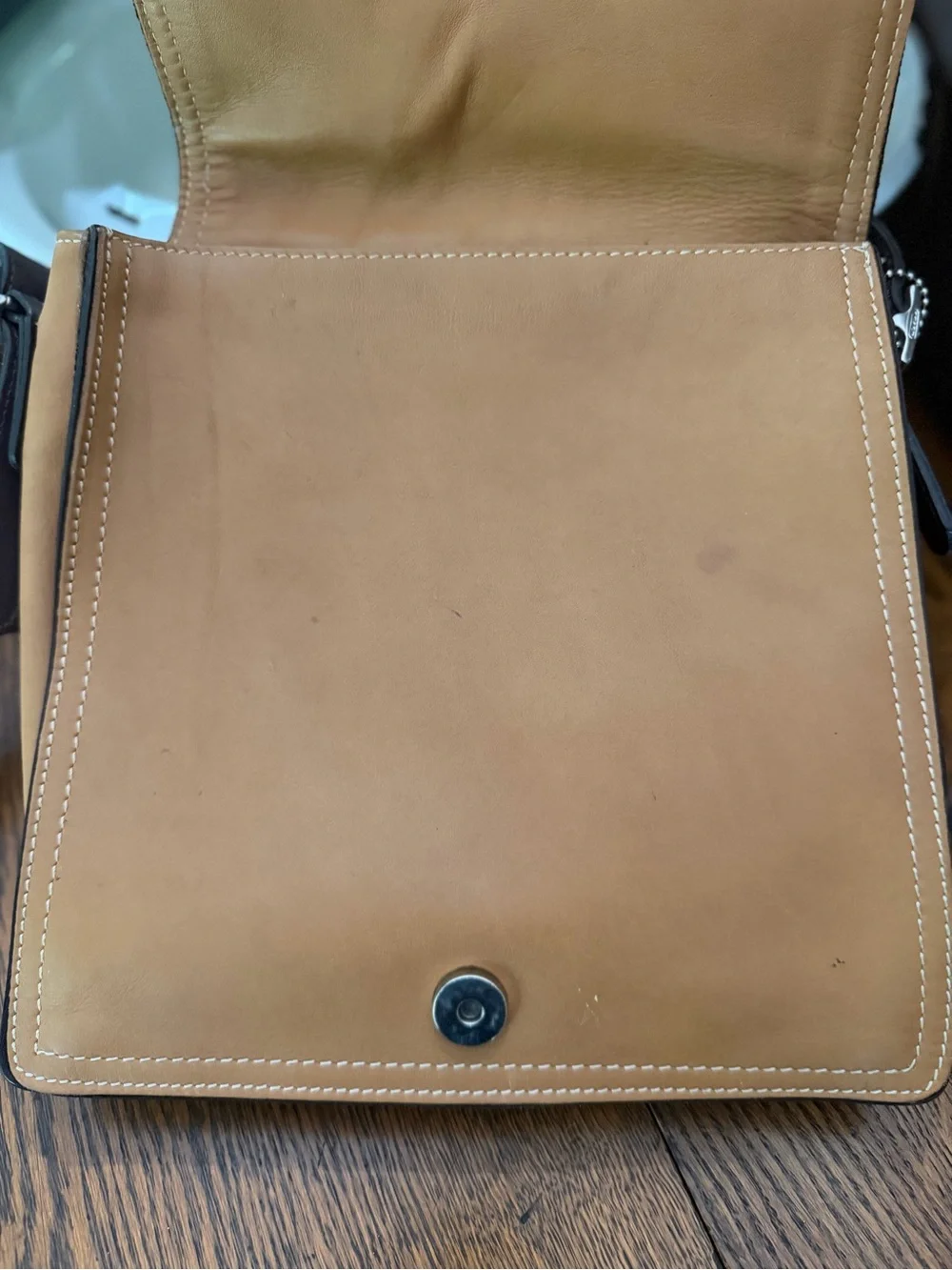 Rare Vintage 1980’s Coach Tan Monterey Flap Crossbody, No Serial USA